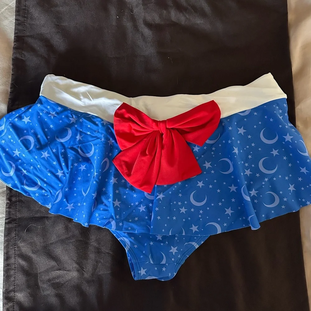 Hot Topic Blue and Red Sailor Moon Bikini Bottom - Picture 1 of 7